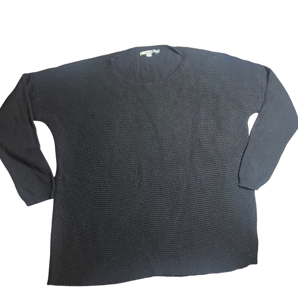 Boden Womens Black Cashmere Blend Textured Knit Oversized Sweater US 16 UK 20
